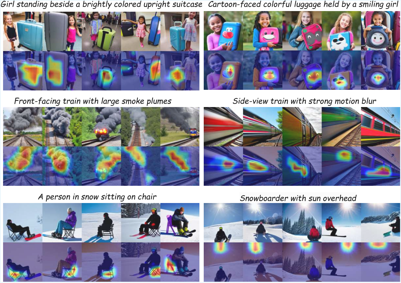 Rare attributes discovered on COCO captions